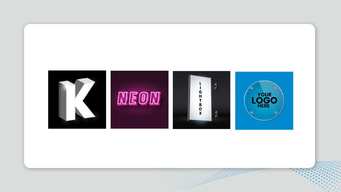 Sign types — Channel Letter, LED Neon, Lightbox, Logo Sign